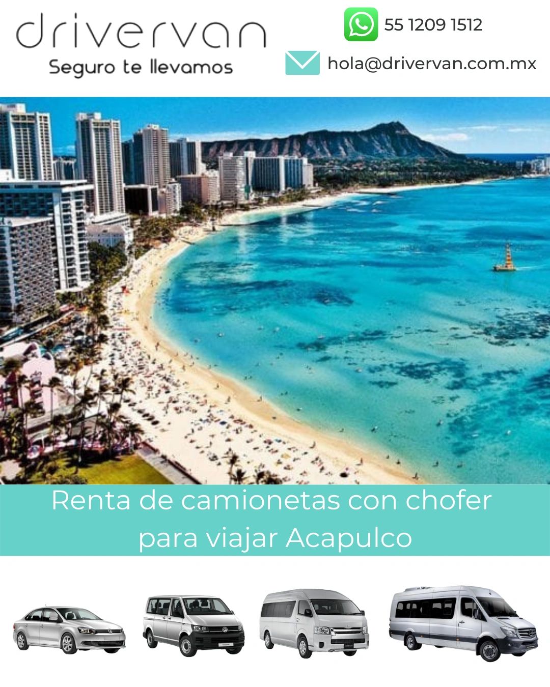 Renta de con chofer para viajar a Acapulco